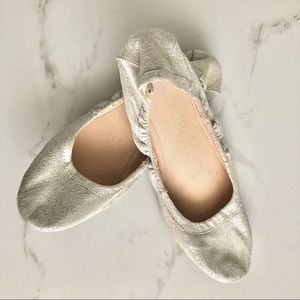 Old Navy Silver Elasticated Flats